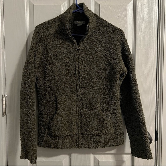 Natural Reflections Jackets & Blazers - Natural Reflections Olive Dark Green Soft Cozy Jacket